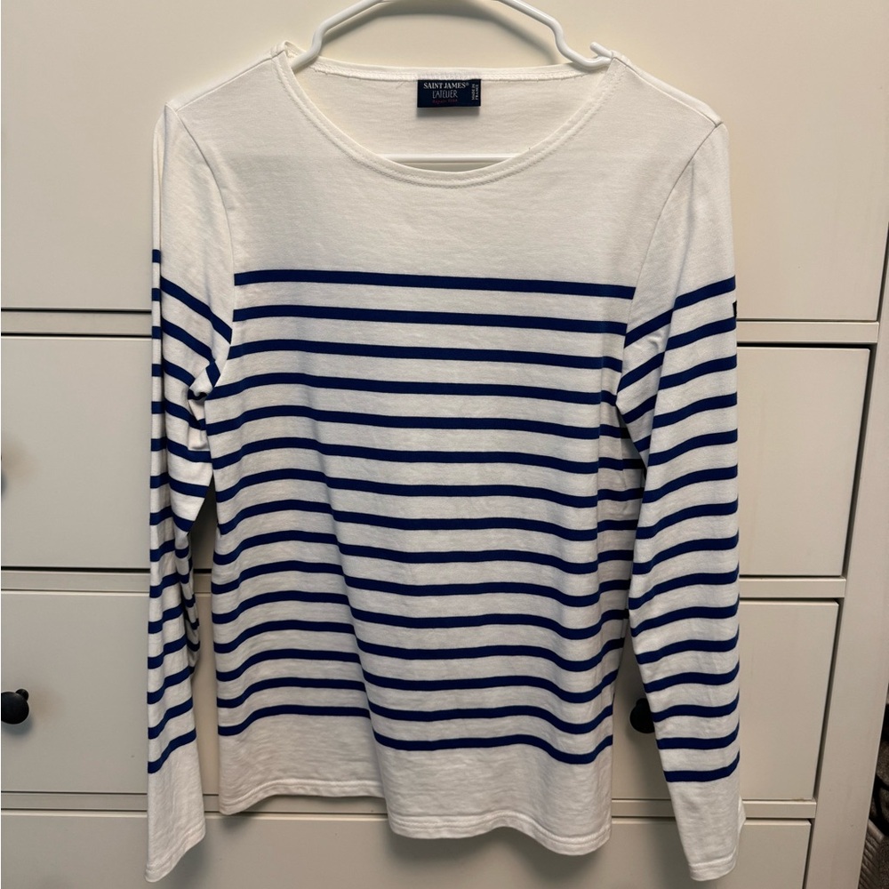 Saint James Blue Stripped Shirt